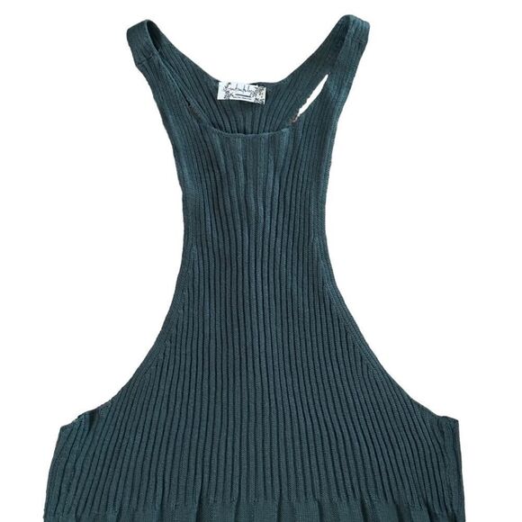 Intimately Free People Teal Knit Cropped Top MEDIUM NWOT - Picture 3 of 11